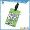 Factory price custom printing shaped plastic travel ID PVC luggage tag