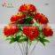 9 heads artificial lalic flower bush with tray real like and cheap