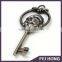 Custom Design With Santa Black Nickel Keychain Rings for Christmas