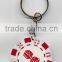 11.5g high quality ABS custom lucky poker chip keychain