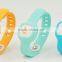 Fluorescence Silica gel wrist strip comfortable to wear watch bluetooth thermometer for baby use whole day support smart phone