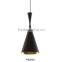 dining room black matte metal suspension light in different shape