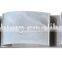 double wall lamp in bent glass diffuser with stainless steel backplate in chrome or brushed nickel color