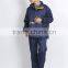 Adult waterproof 190T polyester with PVC PU coating reflective black motorcycle rain suit