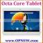 New 10" Octa Core tablet pc Android 5.1 lollipop Allwinner A83T tablet IPS Touch screen Bluetooth Wifi 3G GPS TV FM