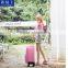 Fashionable PU Leather Fabric Pully Luggage Case Trolley Luggage Bag For Women