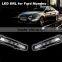 Turn off style Relay and Waterproof Led CAR Light DRL Daytime running lights fog lamp with E8 mark for Ford Mondeo 2011 2012