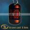 hot sale shape printing custom dog tag with chain famous brand