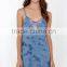 China Garments Supplier Women Sexy Tie Dye Summer Dress With Lace Hem