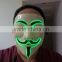 Selling well all over the world V for Vendetta EL WIRE Mask / el wire vendetta mask