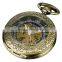 Infantry Men Hand Winding Skeleton Mechanical Pocket Watch