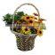 Banana leaf rope and JUMBO 3 pcs basket set with handle 10"-12-14"