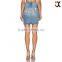2015 summer hot design full cotton damaged denim skirt(JXC00191)