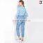 women pants casual funky cropped pants in denim JXA077
