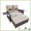 Outdoor Double lounge bed designs rattan wicker