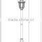 outdoor garden pole lantern/plastic street light/standing gate light