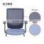 Ture designs fabric office chair with PP stationary armrest