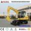 hand digging machine 6ton wheel excavator excavator bucket volume