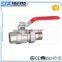 ART.1032 Full port NPT male threaded butterfly handle forged brass stem ball body 1/2 3/4 1 inch brass ball valve cw617n DN25
