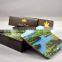 CMYK printed different design promotional waterproofing square cork wooden coaster , wood cup coaster