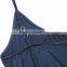 splicing SLING DRESS big swing color striped long skirt