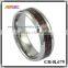 Hottest Wholesales Red & Black Carbon Fiber Inlay Tungsten Ring