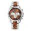 unisex stainless steel geneva watches men quartz rhinestone watch