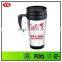 400ml food grade insulated stainless steel travel mug with handle