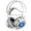 BENWIS H200 Wired Shock Gaming Headphone LED Flashing USB Overhead Stereo Headset with Microphone