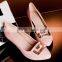 Comfortable Genuine Leather Party Pumps High Heel Shoes Latest Sweet Color Diamond Office Lady Shoes CP6663