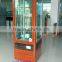 Glass door rotatable refrigerator showcase
