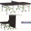 2016 New design black color folded portable table tennis table