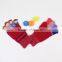 Funny face finger gloves/finger puppet glove/red knitted glove lovely calf