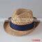 Hot selling haedweaved paper straw homburg hat