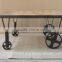 Industrial Vintage furniture Coffee table, Reclaimed wood Coffee table with wheels
