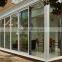 Sunroom side full size aluminum Bi fold doors exterior