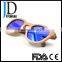 2016 latest trendy vintage blue mirrored lens zebrawood sunglasses