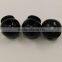 black adjustable ball/round plastic cord lock plastic cord stopper K-072