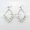 High quality prismatic shape crystal rinestone earring