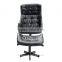 HomCom Black PU Leather Designer Inspired Classic Lounge Chair & Ottoman Set