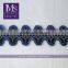 9.5cm silver Metallic denim fabric trims with sequin Decorative Trim for apparels
