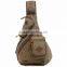 Men Canvas Leather Shoulder Military Messenger Travel Sling Bag