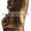 brass laughing golden buddha