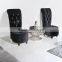 modern heat selling modern dining table marble round dining table glass cover dining table