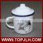 eco-friendly feature sublimation enamel mug images printed