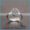 Ladies natural quartz silver amethyst agate druzy ring