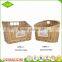 Wholesale graceful hand weaved flat washable poly rattan bread willow wicker basket