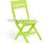 plastic foldable outdoor chair with iron feet