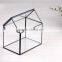 Handmade Geometric Vase Graden Decor Flower Pot Modern Artistic Clear Glass Plant Terrarium