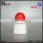 60ml high quality personal care plastic white PP roll on deodorant with red cap china suppliers